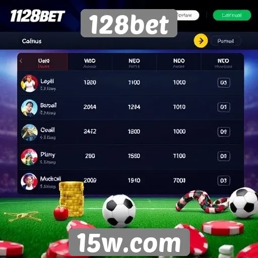 Opcões de apostas disponíveis no 128bet