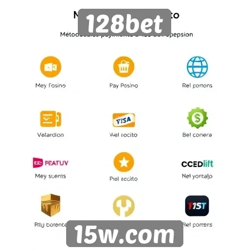 Métodos de pagamento aceitos no site 128bet